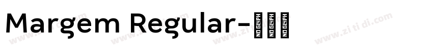 Margem Regular字体转换